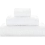Toallas blancas de algodón de baño rebajadas Sorema 70x140 