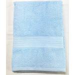Toalla de baño de 90 x 160 cm, color celeste, de rizo de 430 g/m², 100 % algodón, color liso