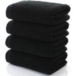 Toallas negras de algodón de deporte 70x140 