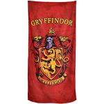 Elbenwald Toalla de Playa Harry Potter con Casas Gryffindor Abrigo de Armas Motivo 90x180cm Rojo