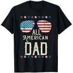 Todos American Dad 4th of Julio Día del Padre Hombres Daddy Familia Camiseta