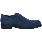 Zapatos azul marino de ante con puntera redonda con tacón cuadrado formales talla 40,5 para hombre 