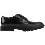 Zapatos negros de goma con puntera redonda con tacón cuadrado formales con logo talla 39,5 para hombre 