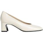 Zapatos blancos de goma de tacón rebajados con tacón cuadrado talla 40,5 para mujer 