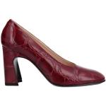 Zapatos rojos de goma de tacón con tacón cuadrado cocodrilo talla 41 para mujer 