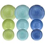 Sets de platos multicolor aptos para lavavajillas Tognana 20 cm de diámetro para 6 personas 