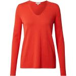 Jerséis rojos de jersey de punto de otoño manga larga con escote V de punto Tom Tailor talla S para mujer 