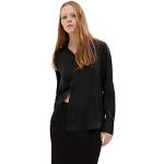 Blusas largas negras de poliester oficinas Tom Tailor Denim talla XS de materiales sostenibles para mujer 