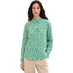 Blusas estampadas verdes para ceremonia informales floreadas Tom Tailor talla M de materiales sostenibles para mujer 