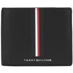 Billetera negras de cuero rebajadas con logo Tommy Hilfiger Sport para hombre 