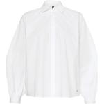 Camisas orgánicas blancas de algodón rebajadas Tommy Hilfiger Sport talla L de materiales sostenibles para mujer 