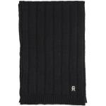 Bufandas negras de poliamida de lana  rebajadas de punto Tommy Hilfiger Sport para mujer 