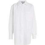 Blusas orgánicas blancas de popelín con pliegues tallas grandes Tommy Hilfiger Sport talla 3XL de materiales sostenibles para mujer 