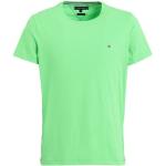Camisetas verdes de algodón de manga corta tallas grandes manga corta con cuello redondo con logo Tommy Hilfiger Sport talla XXL para hombre 