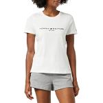 Camisetas blancas de algodón de manga corta tallas grandes manga corta con cuello redondo Tommy Hilfiger Sport talla XXL de materiales sostenibles para mujer 