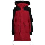 Abrigos rojos de poliester con capucha  manga larga Tommy Hilfiger Sport talla XXS para mujer 