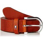 Cinturones marrones de cuero con hebilla  rebajados largo 75 Tommy Hilfiger Sport talla L para mujer 