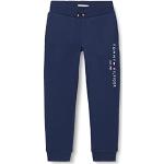 Pantalones azul marino de algodón de deporte infantiles rebajados de punto Tommy Hilfiger Essentials 4 años de materiales sostenibles 