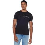 Camisetas negras de algodón de manga corta rebajadas manga corta con logo Tommy Hilfiger Sport talla L de materiales sostenibles para hombre 