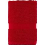 Toallas rojas de algodón de mano modernas Tommy Hilfiger Sport 