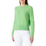 Jerséis verdes de poliamida de punto de primavera con cuello redondo de punto Tommy Hilfiger Sport talla XXS de materiales sostenibles para mujer 