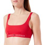 Sujetadores Bikini rojos de poliamida rebajados Tommy Hilfiger Sport talla S para mujer 