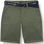 Pantalones cortos infantiles verdes Tommy Hilfiger Sport 8 años 