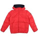 Abrigos rojos de poliester con capucha infantiles rebajados acolchados Tommy Hilfiger Sport para niño 