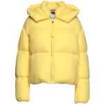 Abrigos amarillos de poliamida con capucha  manga larga impermeables acolchados Tommy Hilfiger Sport talla XL para mujer 