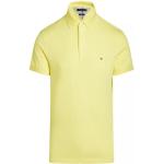 Polos amarillos de algodón de algodón de verano media manga informales con logo Tommy Hilfiger Sport talla M para hombre 