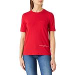 Camisetas rojas de manga corta manga corta con cuello redondo Tommy Hilfiger Sport talla L para mujer 