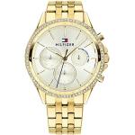 Relojes dorados de oro de pulsera rebajados con multifunción Cuarzo analógicos Tommy Hilfiger Sport para mujer 