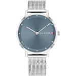 Relojes azules de acero inoxidable de pulsera Cuarzo malla analógicos Tommy Hilfiger Sport para mujer 