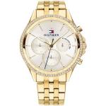 Relojes dorados de metal de pulsera redondos Cuarzo analógicos Tommy Hilfiger Sport para mujer 