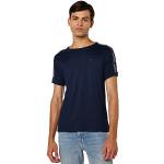 Camisetas azul marino de algodón de manga corta rebajadas manga corta con cuello redondo con logo Tommy Hilfiger Sport talla L para hombre 