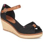 Sandalias negras de verano con tacón de 5 a 7cm Tommy Hilfiger Sport talla 37 para mujer 