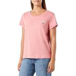 Camisetas rosas de algodón de manga corta rebajadas manga corta con cuello redondo Tommy Hilfiger Sport talla XS de materiales sostenibles para mujer 