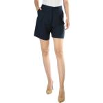 Shorts azules de lino rebajados con logo Tommy Hilfiger Sport para mujer 