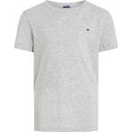 Camisetas grises de algodón de manga corta infantiles rebajadas Tommy Hilfiger Sport de materiales sostenibles 