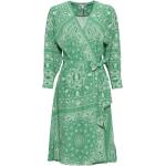 Vestidos estampados verdes de viscosa de verano tallas grandes con escote cruzado Tommy Hilfiger Sport talla XXL para mujer 