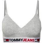 Pantalones grises de algodón con tirantes rebajados acolchados Tommy Hilfiger Sport talla M para mujer 