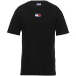 Camisetas orgánicas negras de algodón de manga corta manga corta con cuello redondo con logo Tommy Hilfiger Sport talla XS de materiales sostenibles para hombre 