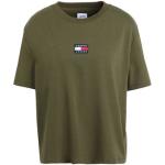 Camisetas verde militar de poliester de manga corta manga corta con cuello redondo militares de punto Tommy Hilfiger Sport talla XS de materiales sostenibles para mujer 