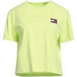 Camisetas verdes de poliester de manga corta manga corta con cuello redondo de punto Tommy Hilfiger Sport talla XS para mujer 
