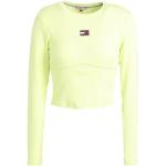 Camisetas verdes de algodón de cuello redondo manga larga con cuello redondo de punto Tommy Hilfiger Sport talla XL para mujer 