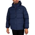 Abrigos azules de poliester con capucha  rebajados de otoño Tommy Hilfiger Essentials talla S para hombre 