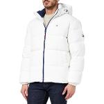 Abrigos blancos de poliester con capucha  rebajados de otoño Tommy Hilfiger Essentials talla XS para hombre 