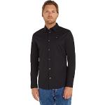 Camisas negras de algodón de traje  rebajadas Tommy Hilfiger Sport talla M de materiales sostenibles para hombre 