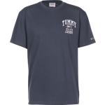 Camisetas azules de algodón de algodón  rebajadas college Tommy Hilfiger Sport talla M para hombre 
