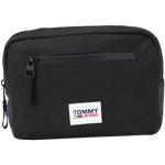Bolsos medianos negros de poliester con bolsillos exteriores con logo Tommy Hilfiger Sport para hombre 